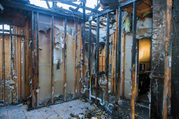 Professional Emergency Fire Cleanup technician working in Iron River, MI